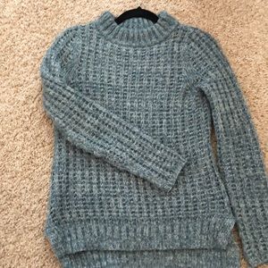 Anthropologie Green Knit Sweater